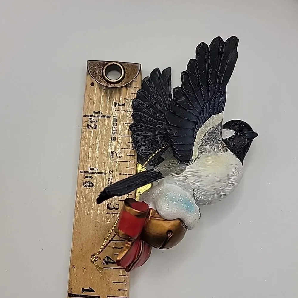 Danbury Mint Christmas Songbird Ornament Chickadee Retired
